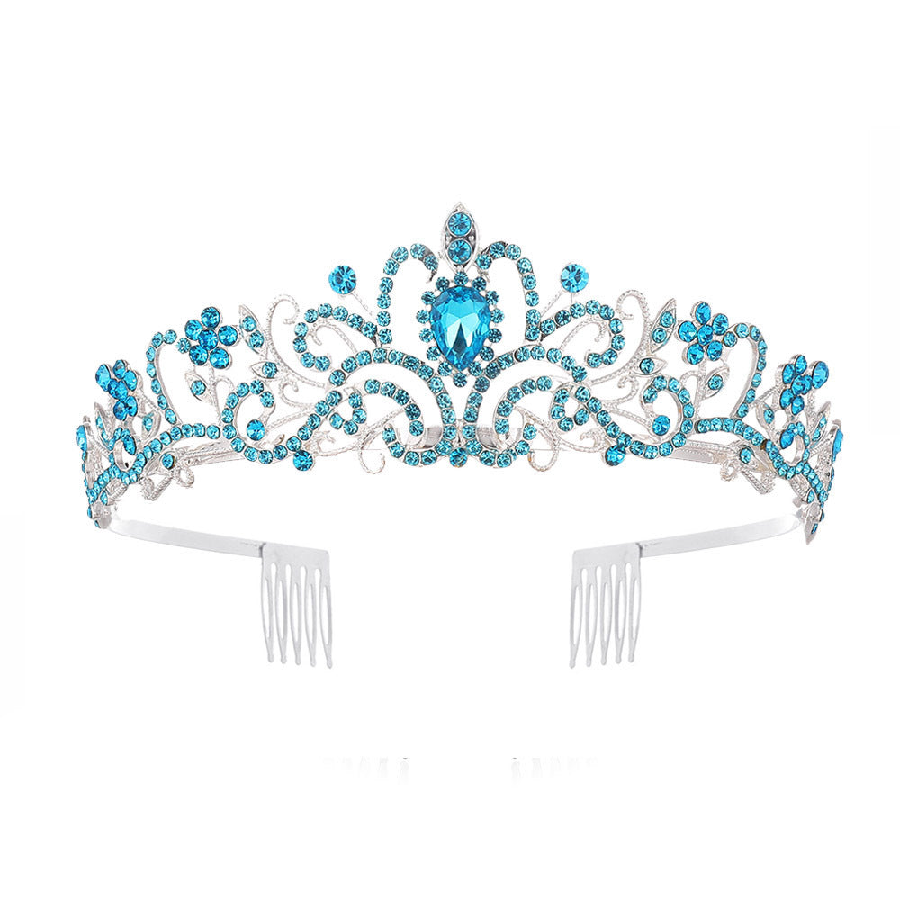 Ladies Sparkling Crystal Tiara with Filigree Design Stornfield