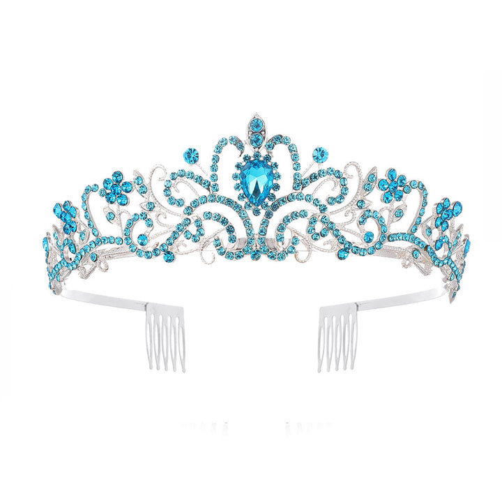Ladies Sparkling Crystal Tiara with Filigree Design Stornfield