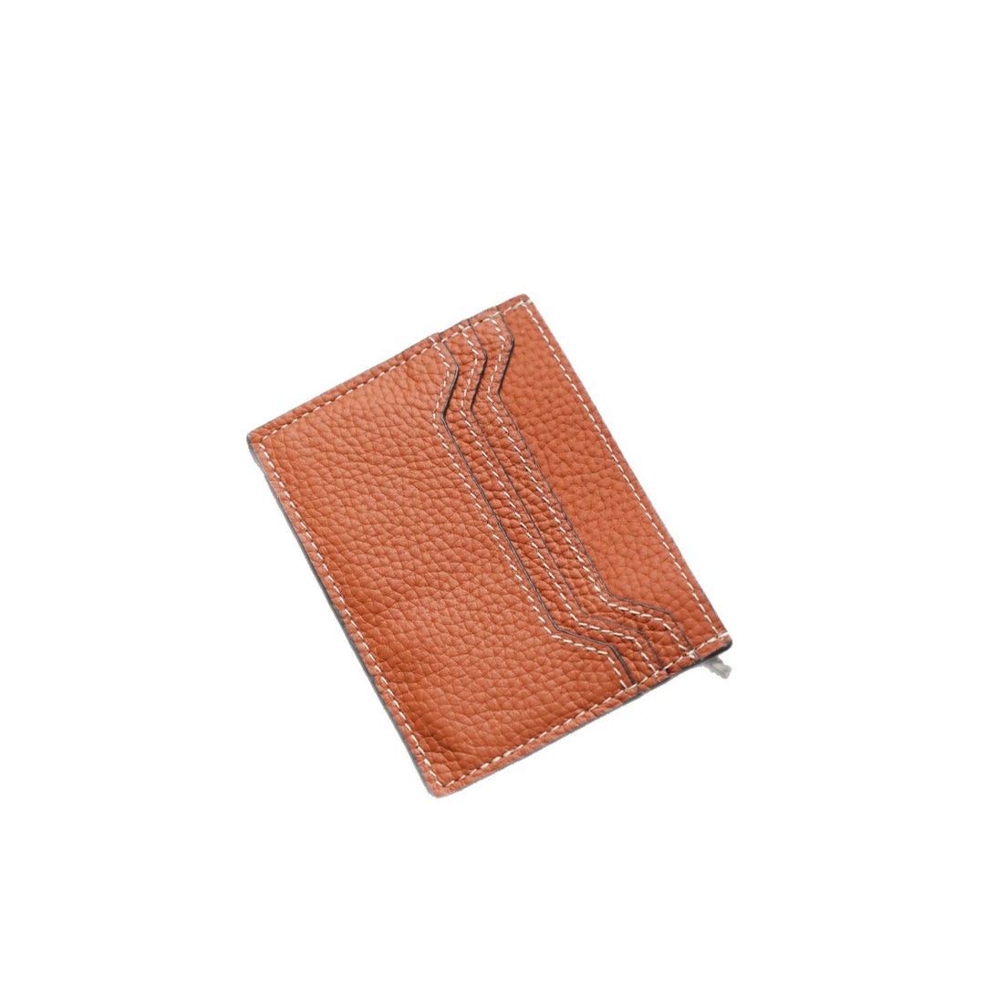 Textured Leather Card Holder