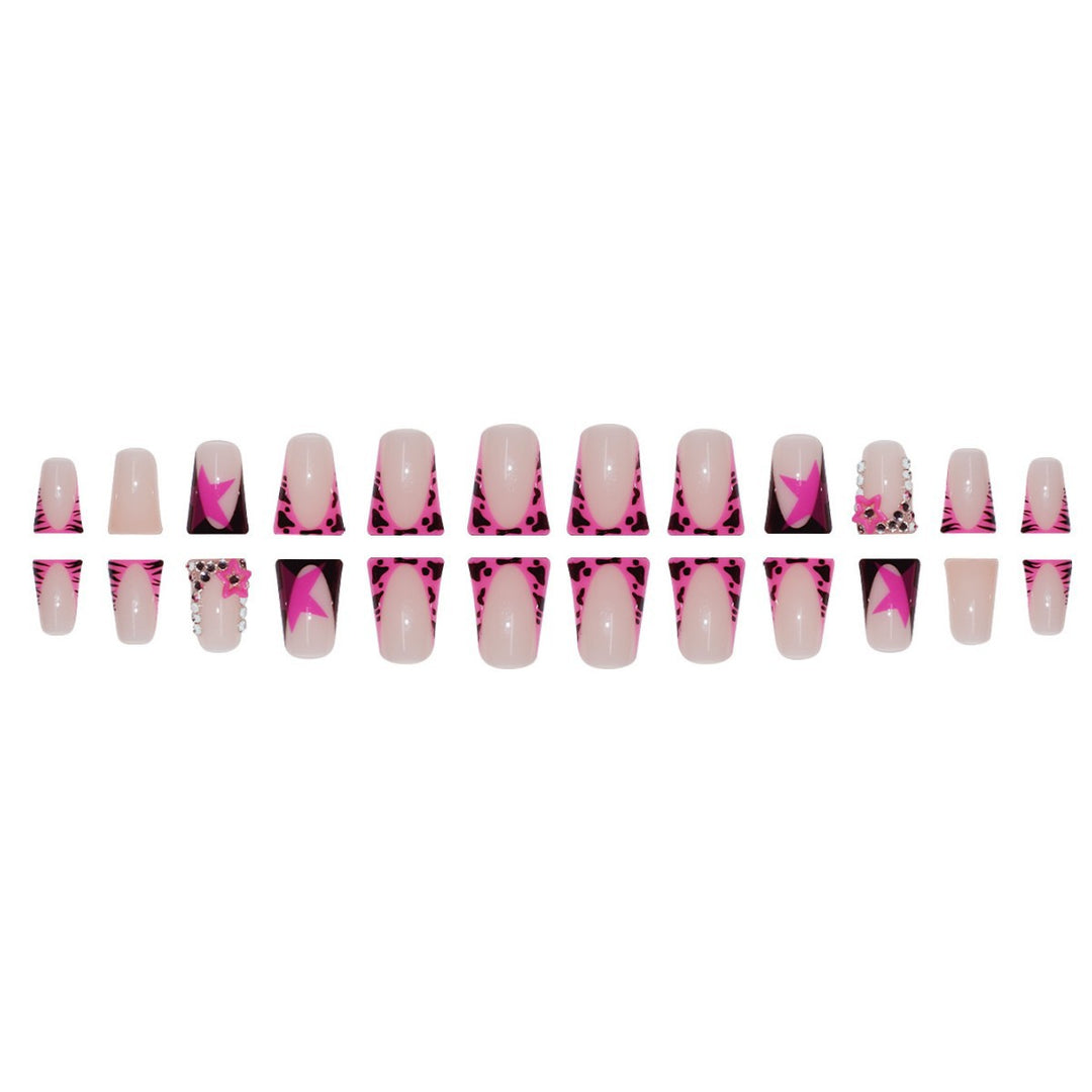 Thematic Star-Embellished Press-On Nail Extensions Stornfield