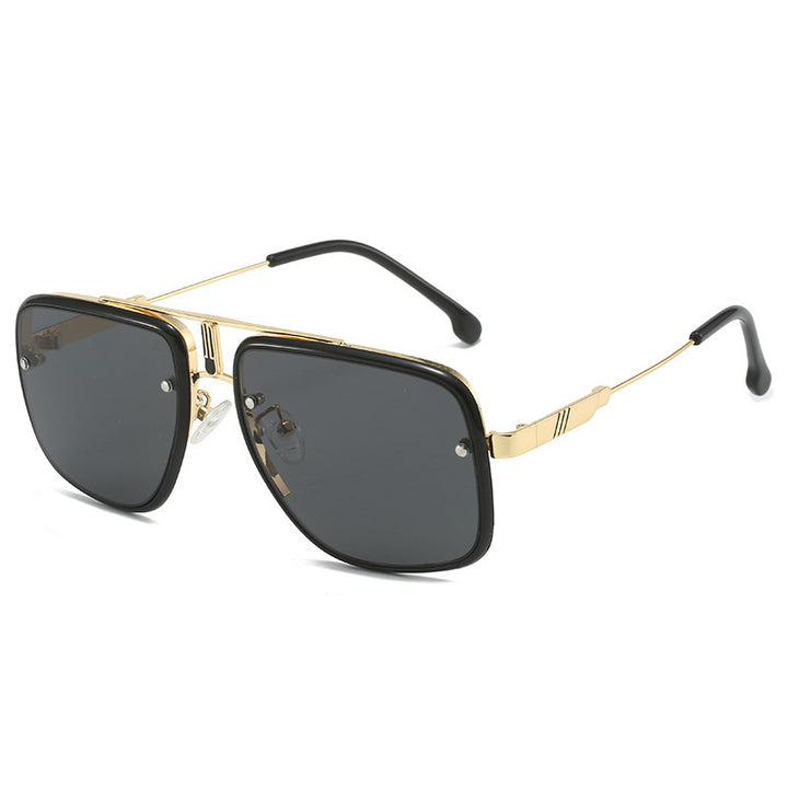 Women's fashionable oversized sunglasses with gold accents Stornfield