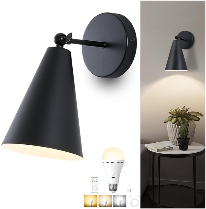 Vintage Cone Wall Light Fixture
