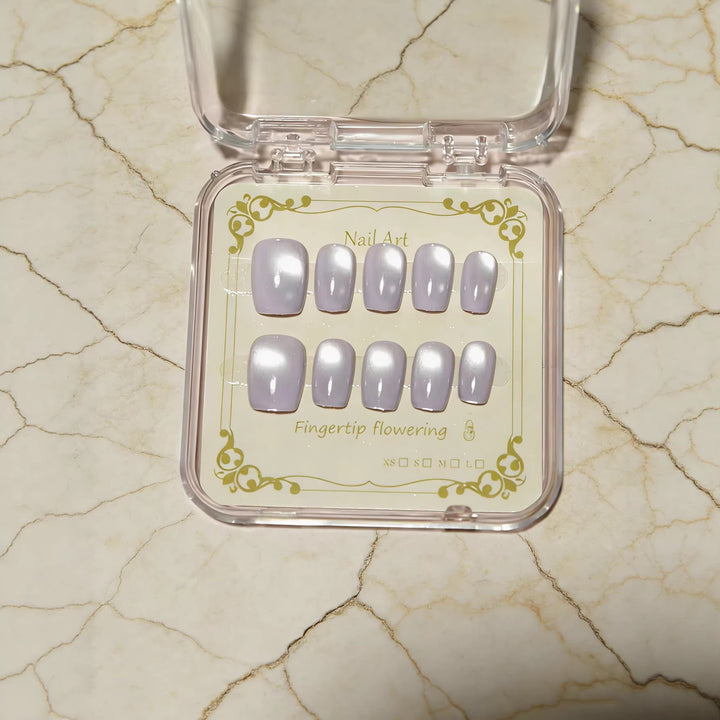 Elegant Glossy Press-On Nail Set Stornfield