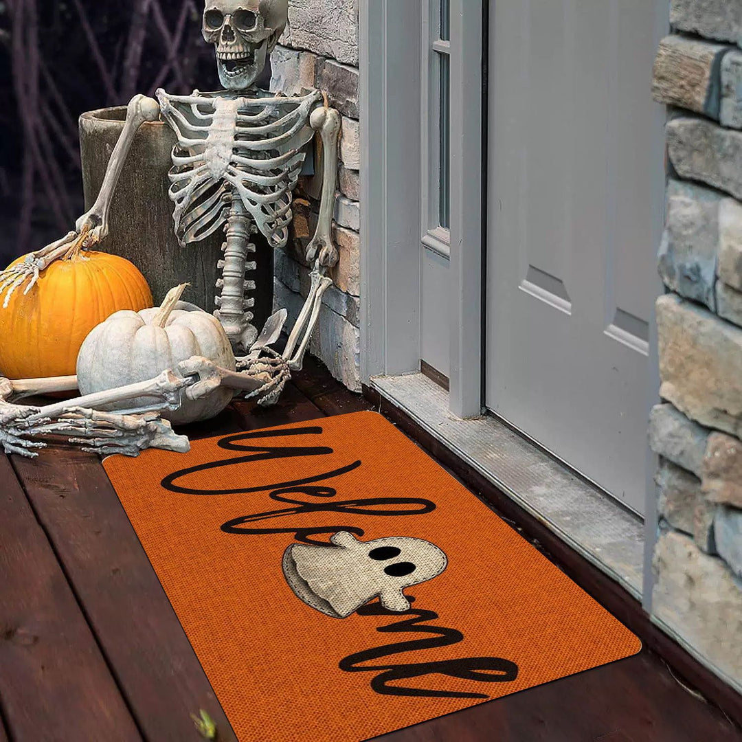Halloween-Themed Decorative Welcome Mat for Home