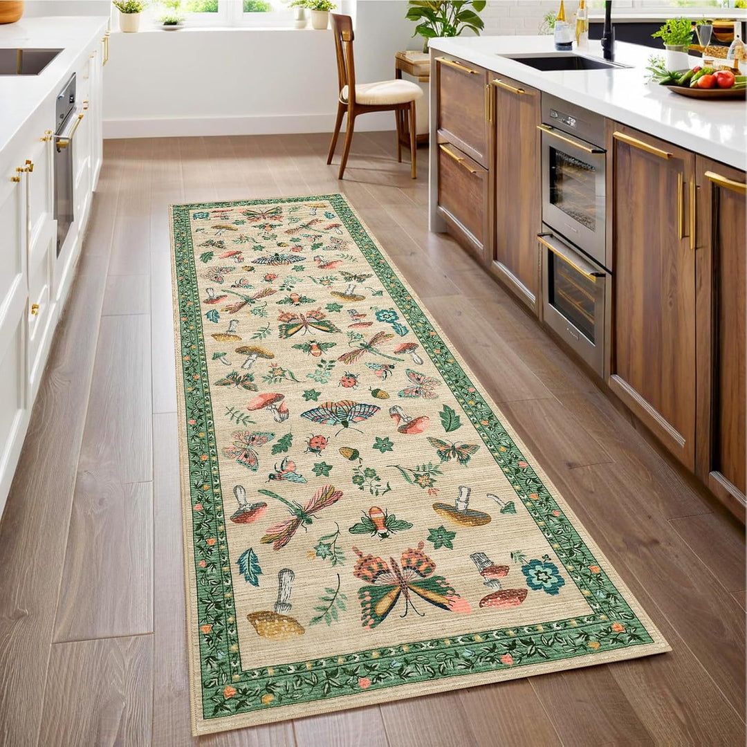 Floral Patterned Kitchen Runner