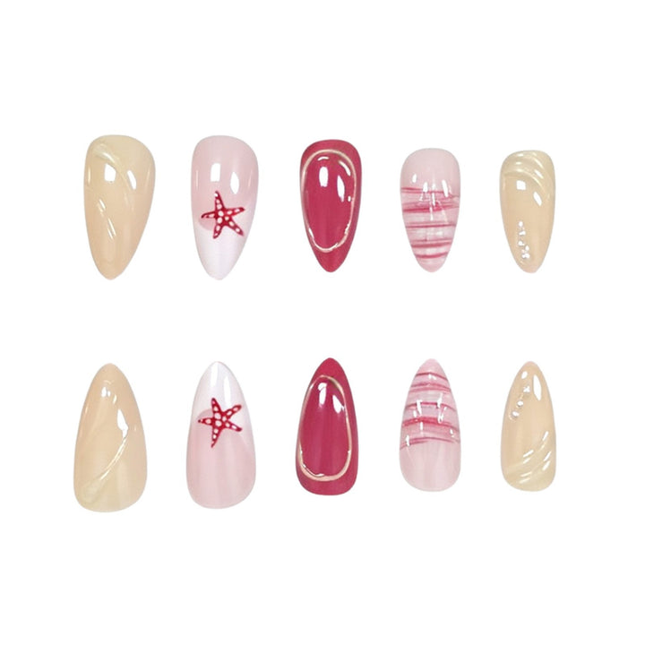 Artistic Starfish Nail Art Enhancements Stornfield