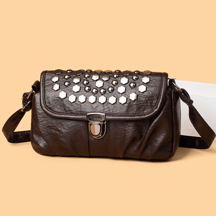 Decorative Studded Crossbody Bag