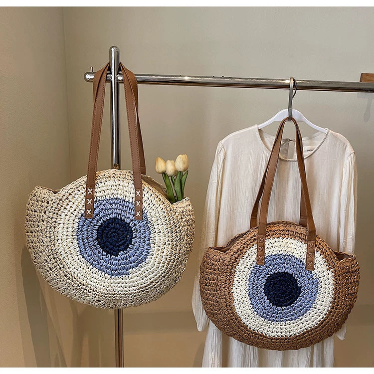 Hand-knotted basket bag with stylish design Stornfield