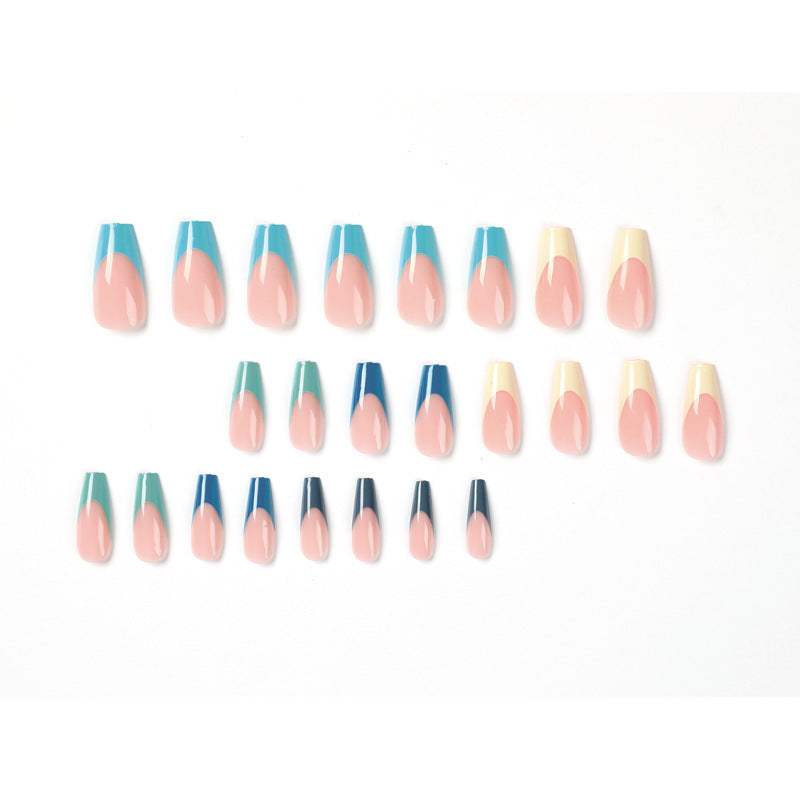 Artful Nail Extensions with Precise Gradient and Elegant Accents Stornfield