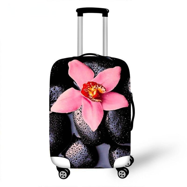 Women's hardshell travel suitcase with floral design Stornfield