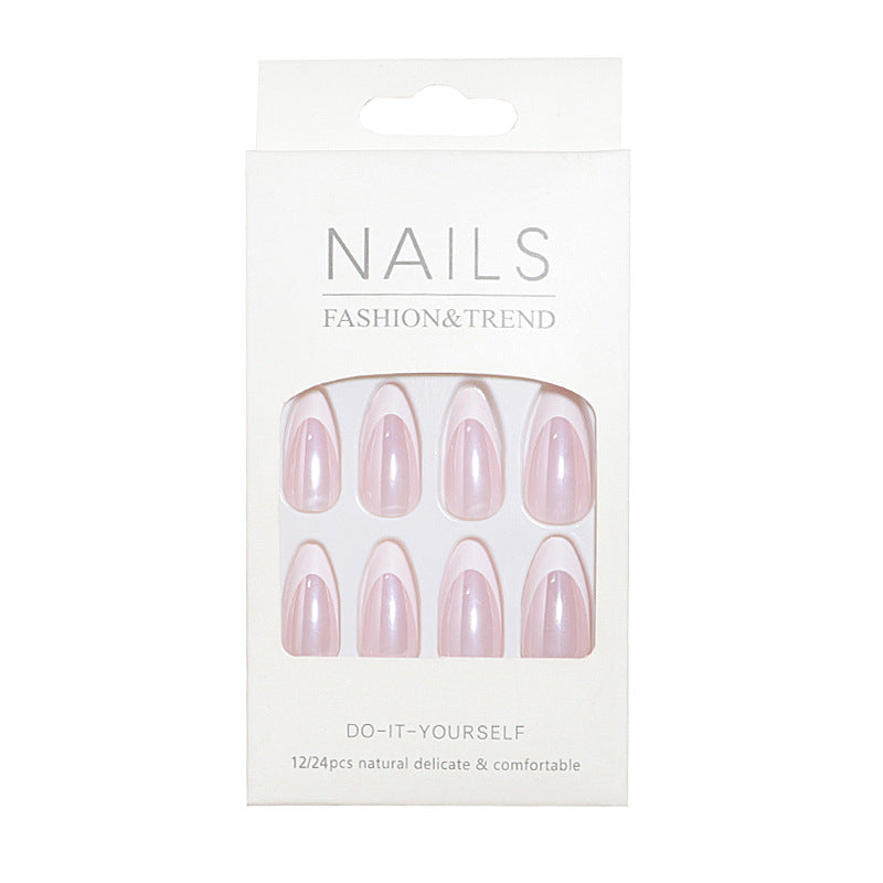 DIY Natural Glossy Press-On Nail Set Stornfield