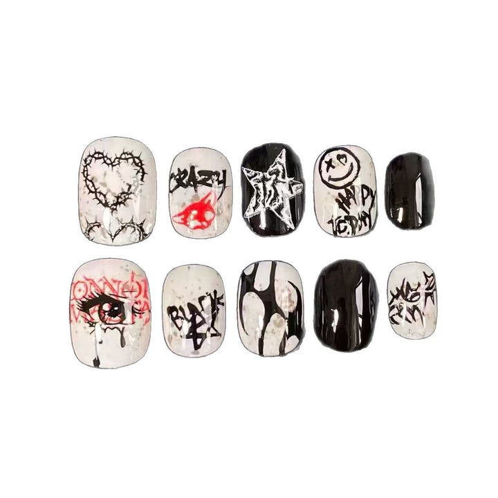 Artistic Abstract Finger Nail Art Set Stornfield
