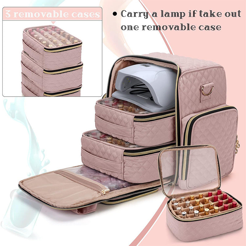 Cosmetic transport bag with organizer compartments Stornfield