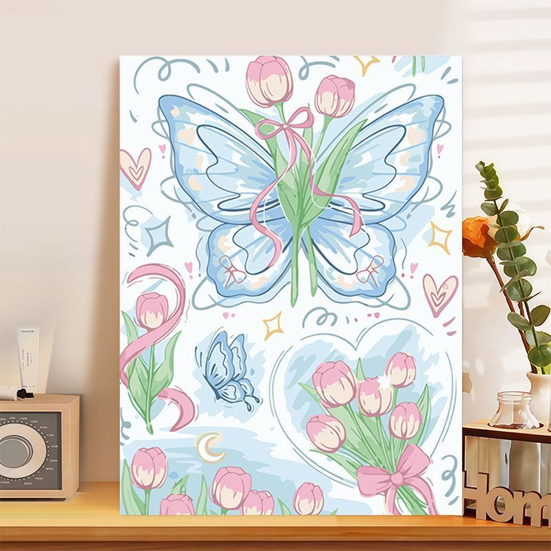 Decorative Butterfly-Themed Canvas Art Stornfield