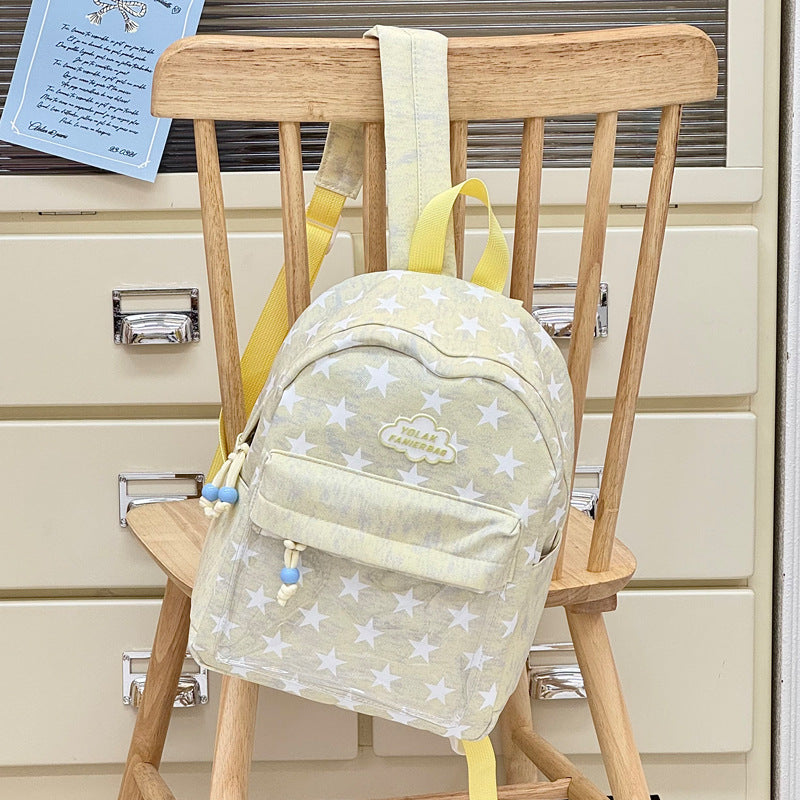 Transparent Window Star-Print Backpack Stornfield