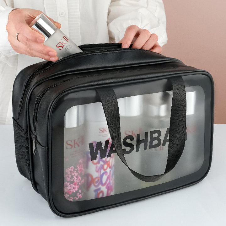 Cosmetic Travel Bag With Transparent Front Stornfield