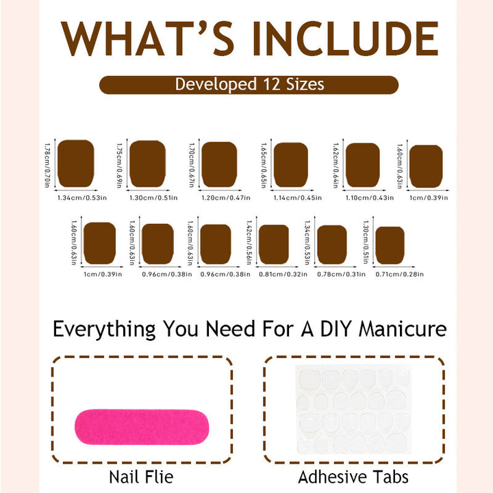 Artificial nail set with elegant ombre design and high-gloss finish Stornfield