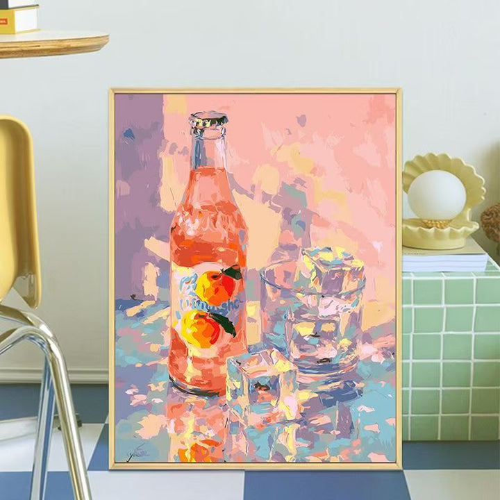Retro-Inspired Beverage Bottle Canvas Art Stornfield