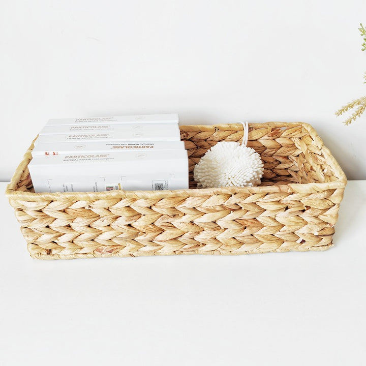 Handwoven Natural Fiber Storage Tray Stornfield