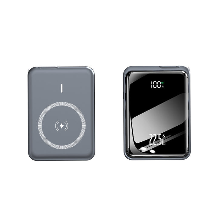 Portable power bank with integrated wireless charging function and LED display Stornfield