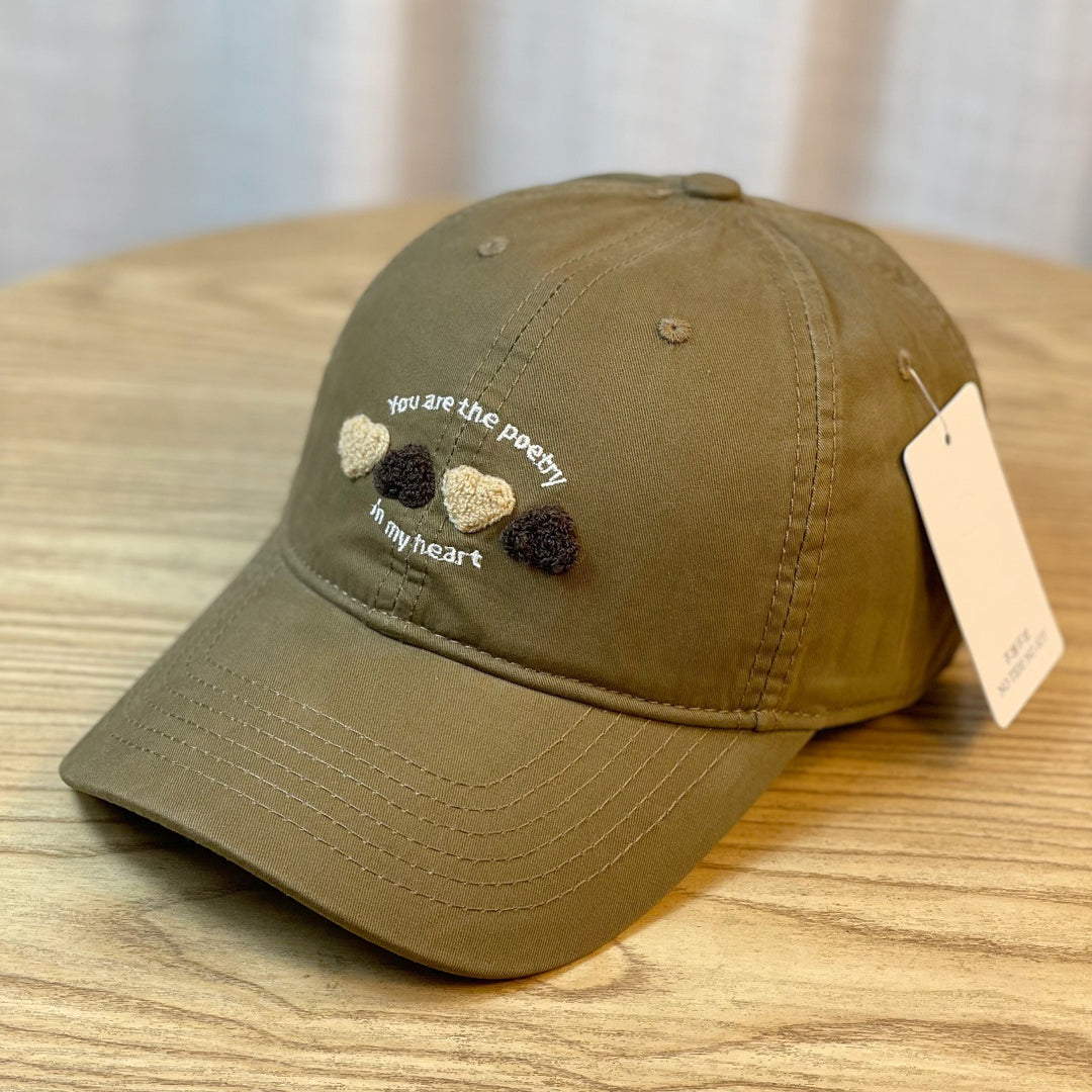 Women's Embroidered Heart Motif Baseball Cap Stornfield