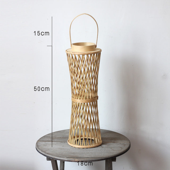 Elegant lamp stand made of woven material Stornfield
