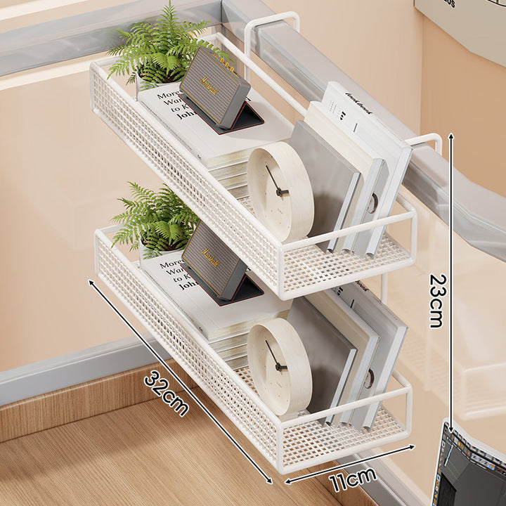 Clamp-On Mesh Corner Desk Shelf Organizer