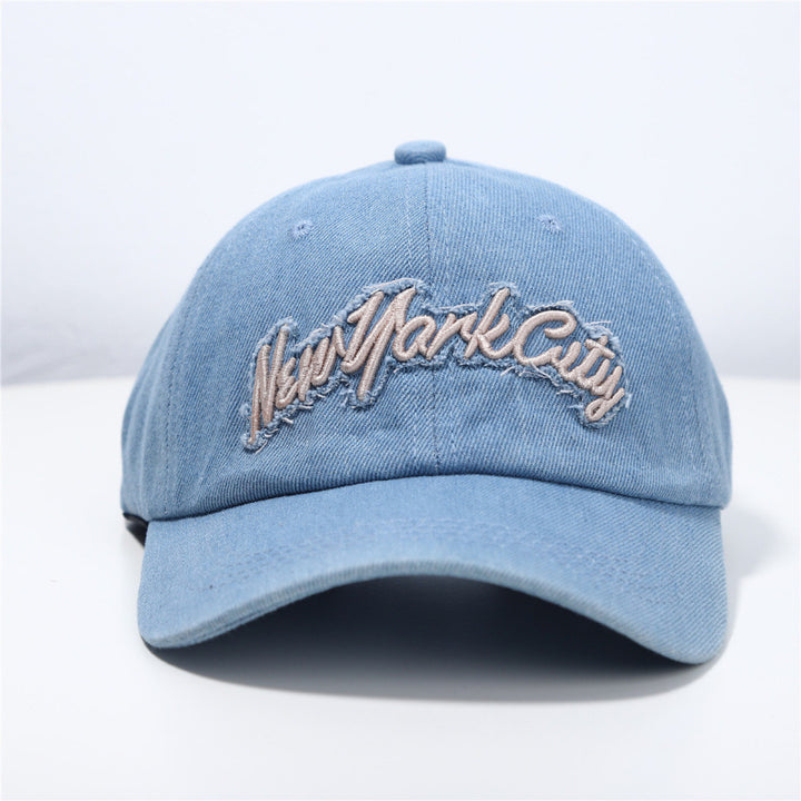 Women's Distressed Denim Baseball Cap Stornfield 1784083711