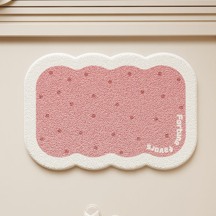 Cute Biscuit-Shaped Bath Mat