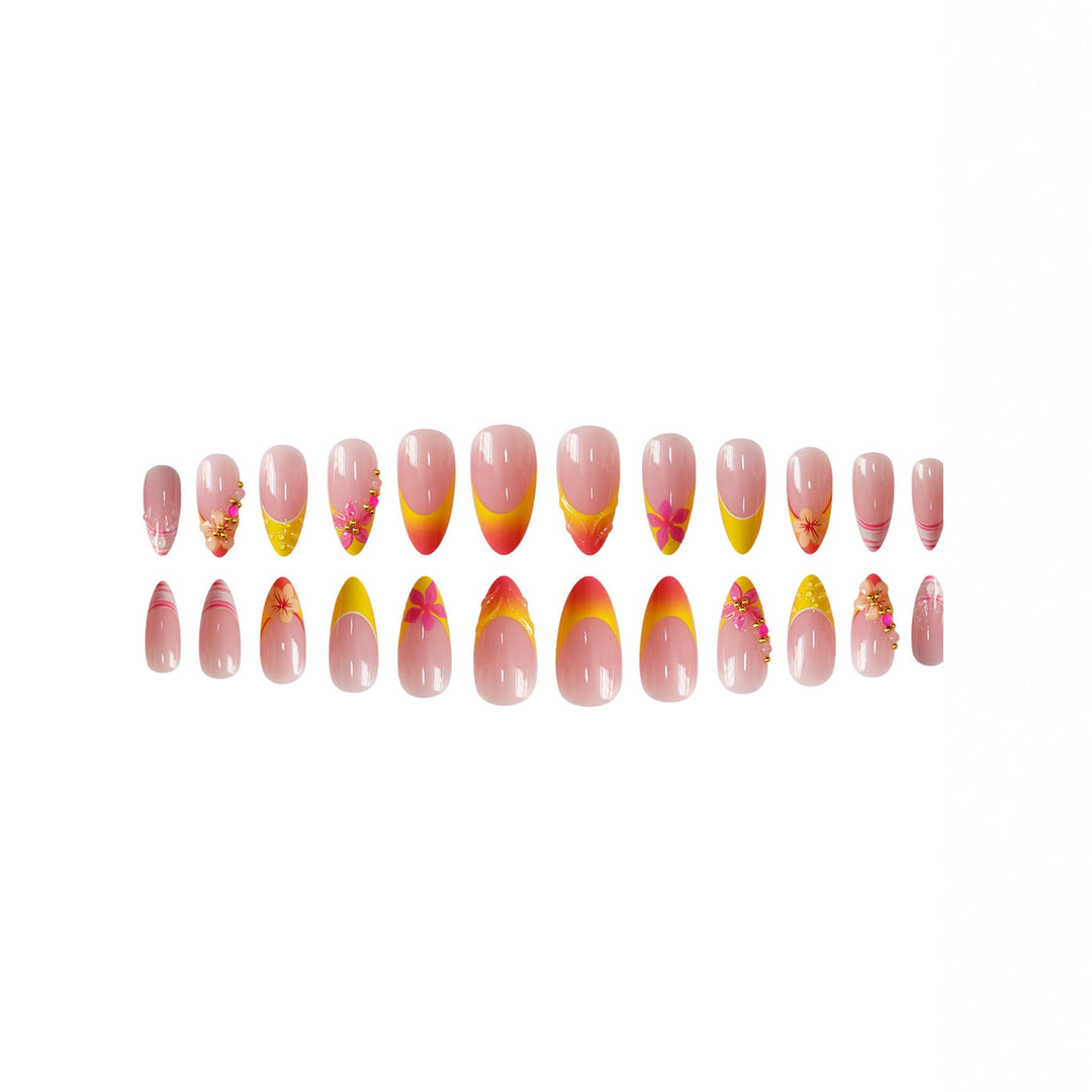 Decorative Floral Nail Art Extensions Stornfield