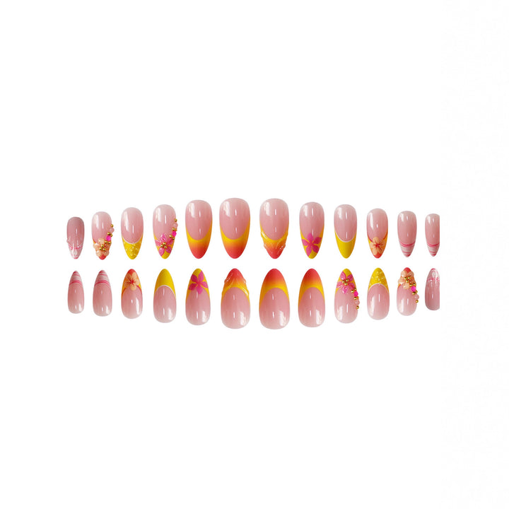 Decorative Floral Nail Art Extensions Stornfield