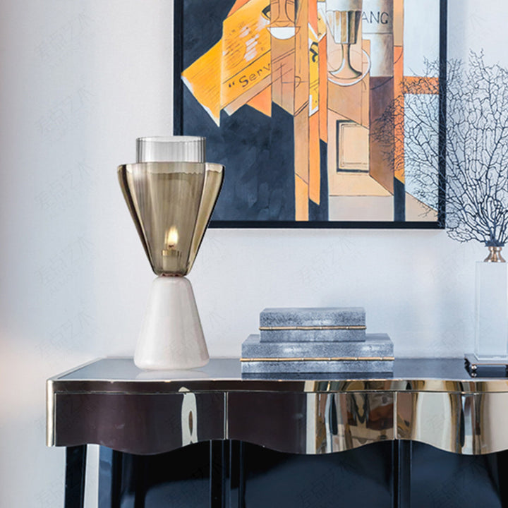 Elegant Artistic Glass Table Lamp