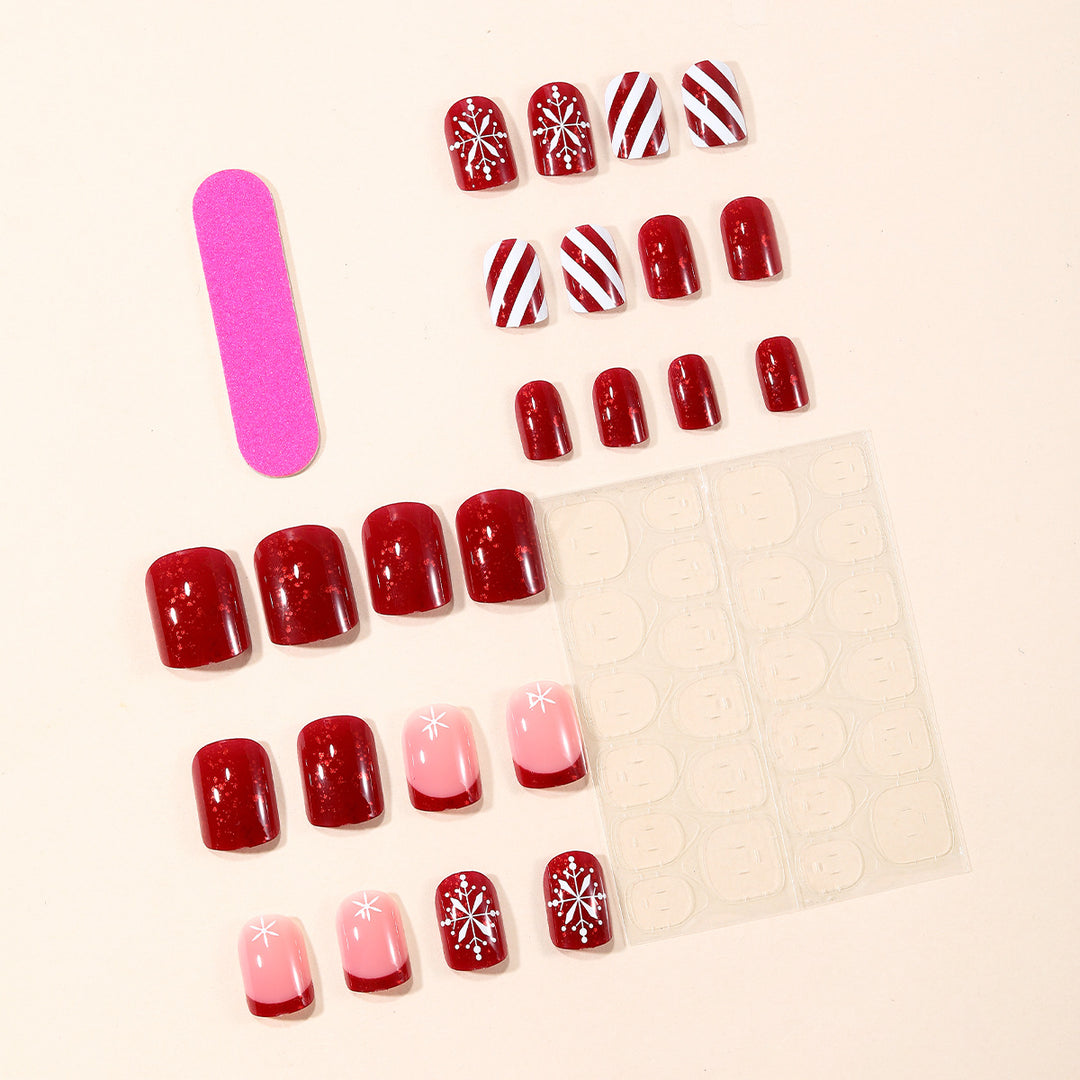 Festive Seasonal Acrylic Nail Art Extensions Stornfield
