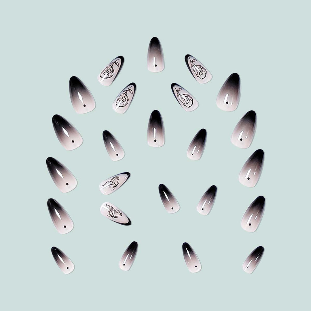 Elegant and artistic ombre nail art Stornfield
