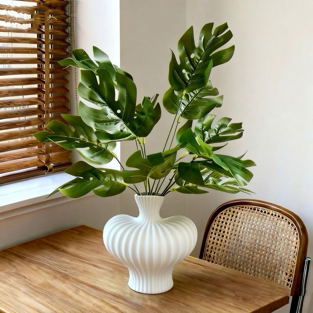 Modern Decorative Monstera Leaf Arrangement