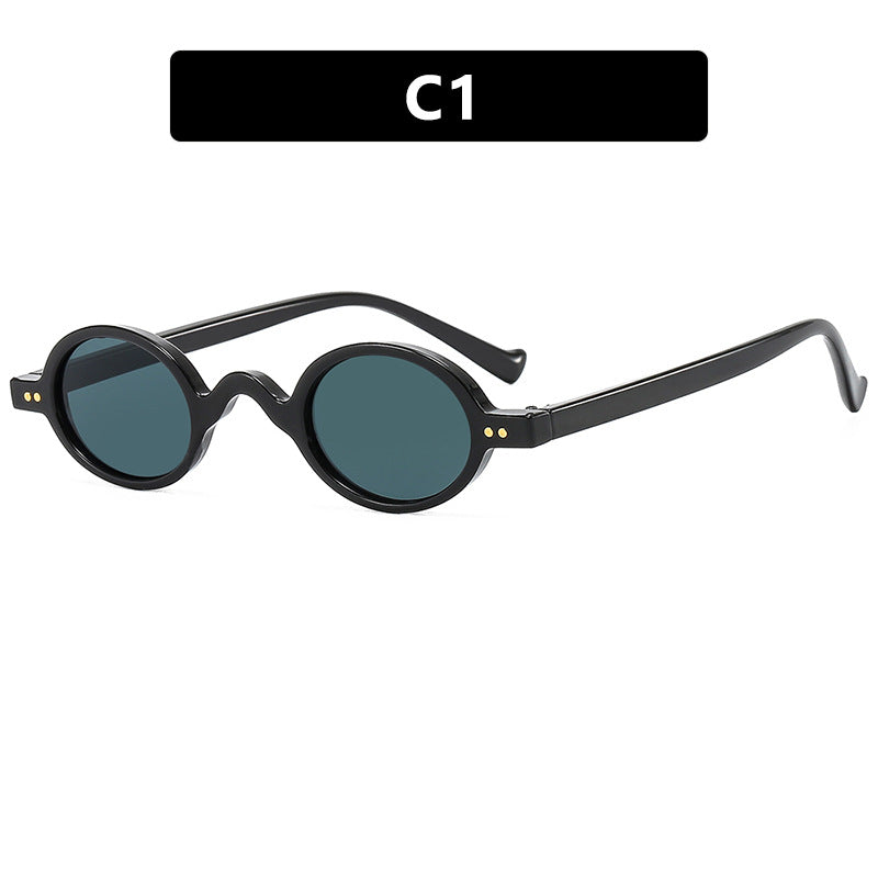 Women's round sunglasses with distinctive design and high-quality plastic frame Stornfield
