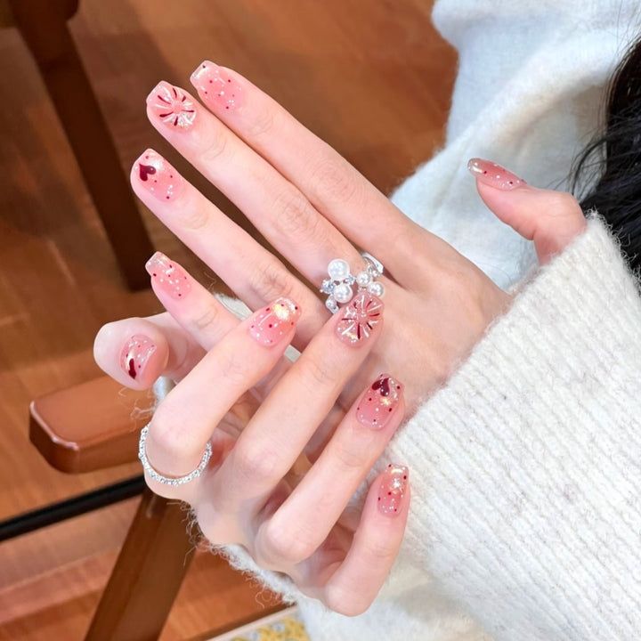 Artistic Floral Press-On Nail Design Stornfield 1787394846