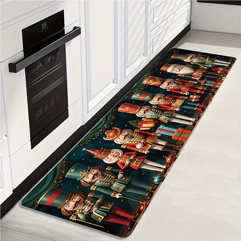 Festive Holiday Kitchen Runner Mat