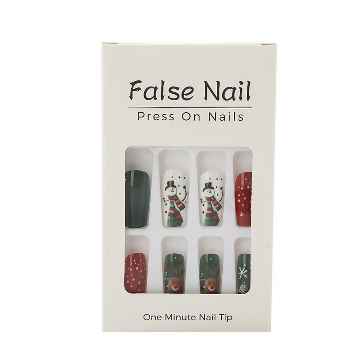Festive artificial nails with wintry motifs Stornfield