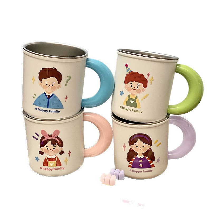Stainless steel mug with funny family motif Stornfield