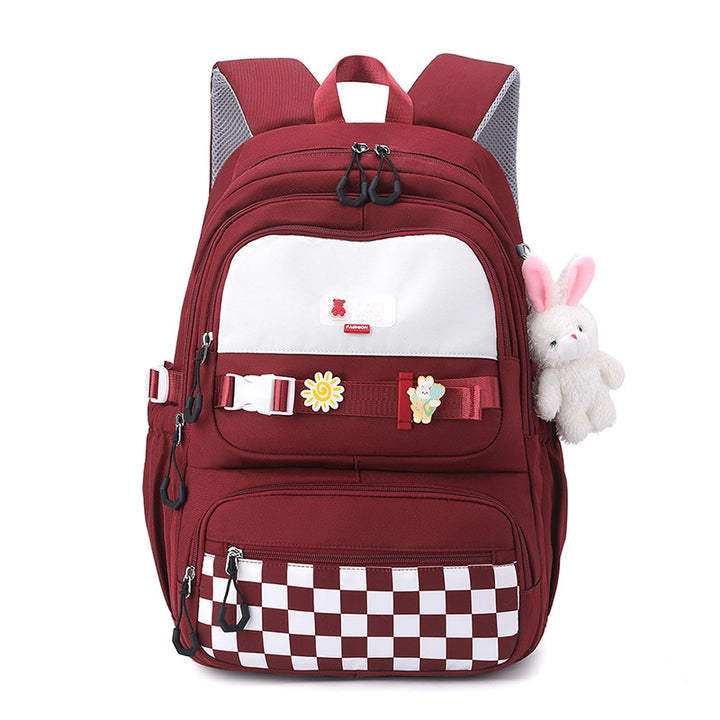 Cute school backpack with playful charms Stornfield