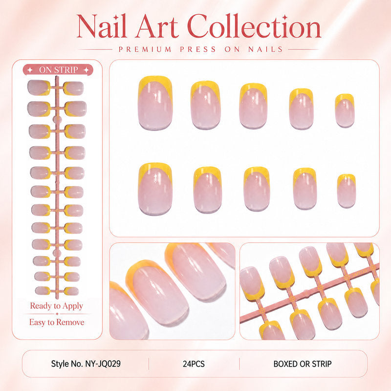 Acrylic nail set with colorful gradients Stornfield