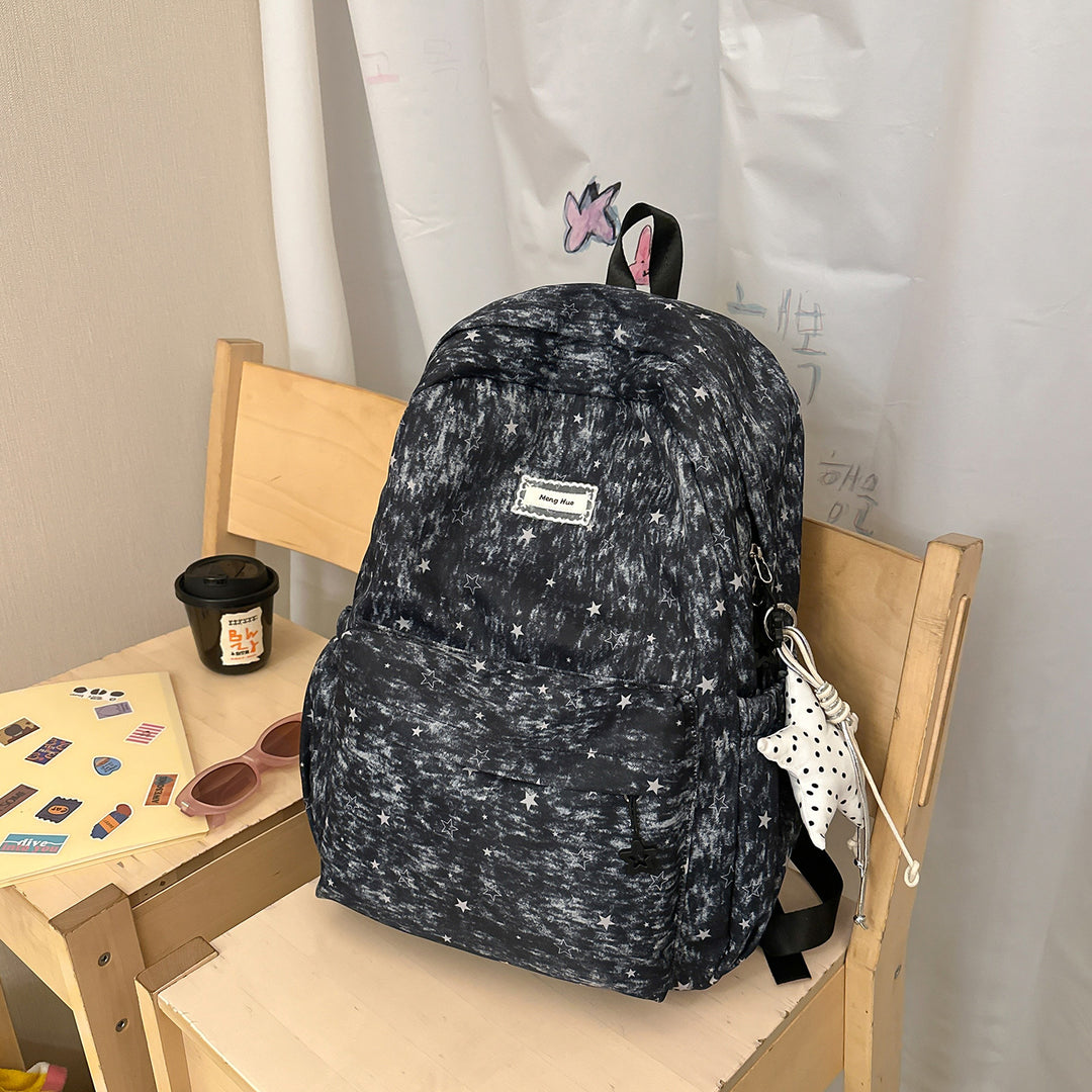 Star-Patterned Casual Backpack Stornfield