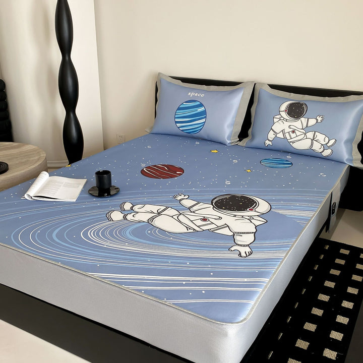 Fitted sheet set with pillowcases