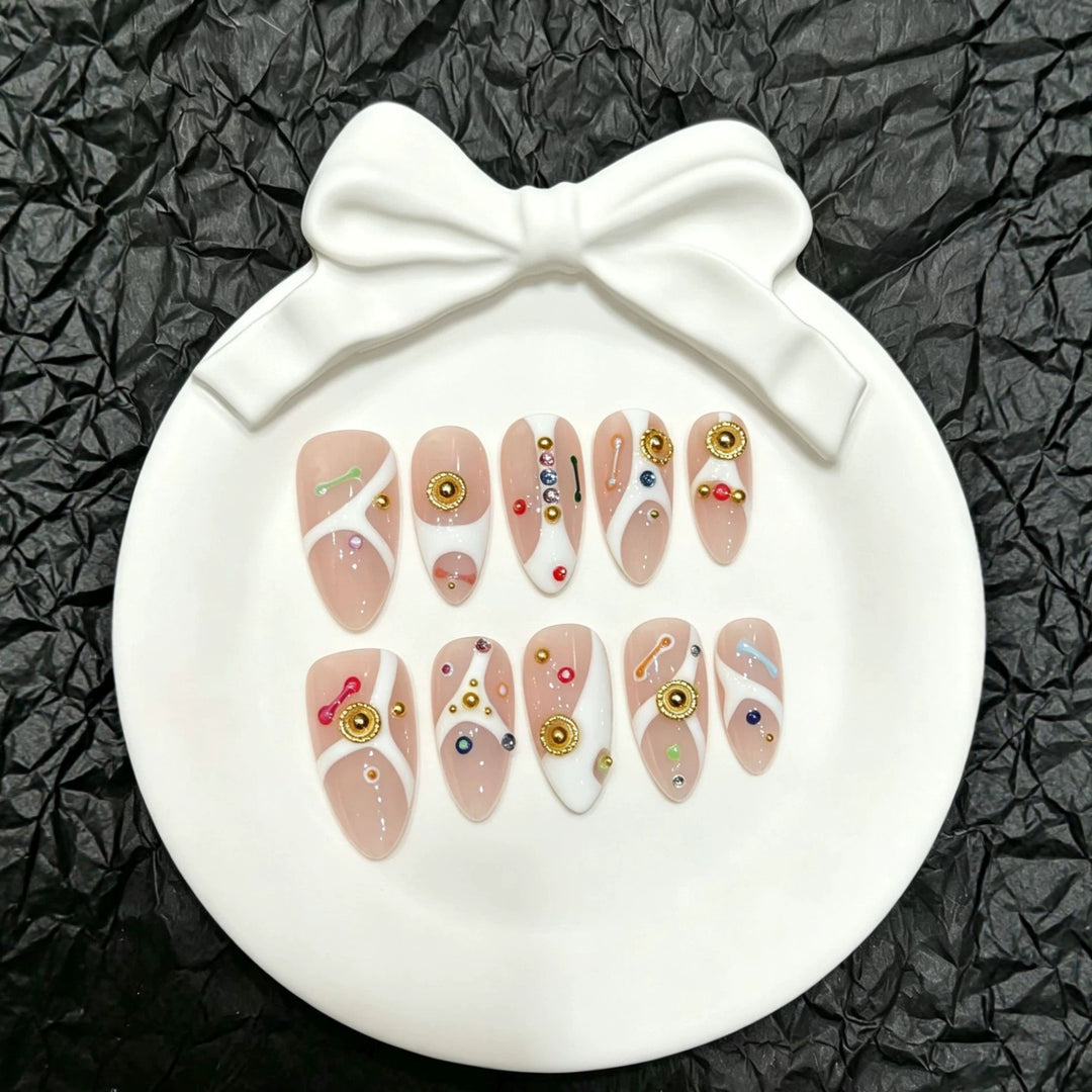 Decorative Artful Press-On Nail Set