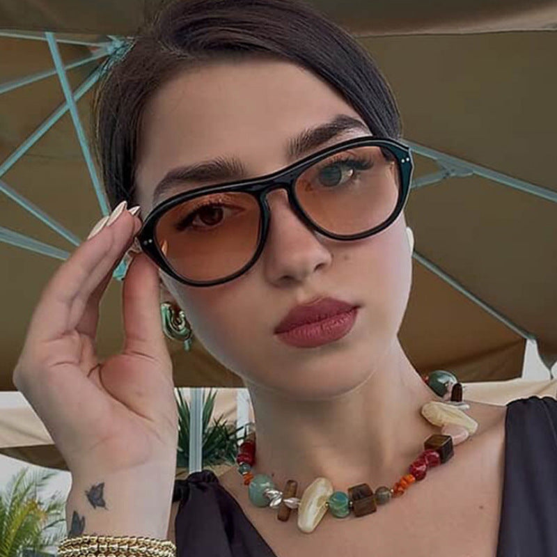 Women's fashionable glasses with fashionable elongated frame and high-quality plastic Stornfield