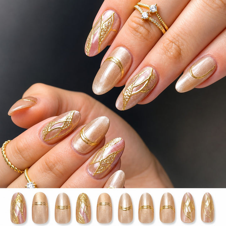 Artistic Glamour Press-On Nail Set
