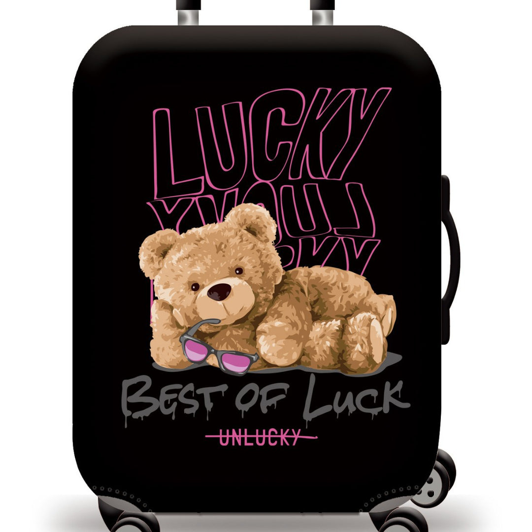 Unisex nan Kids Trolley Suitcase with cute teddy bear design, hard shell, telescopic handle and four swivel wheels Stornfield