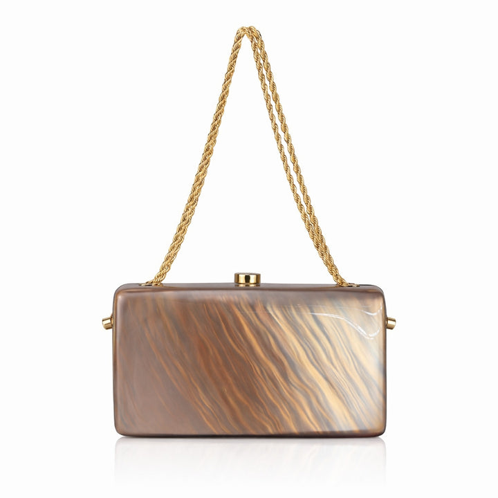 Elegant Textured Acrylic Clutch