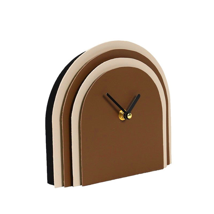 Modern Arch-Shaped Decorative Table Clock